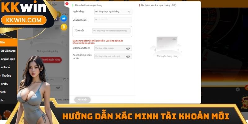 Hướng dẫn xác minh tài khoản mới sau đăng ký KKWIN